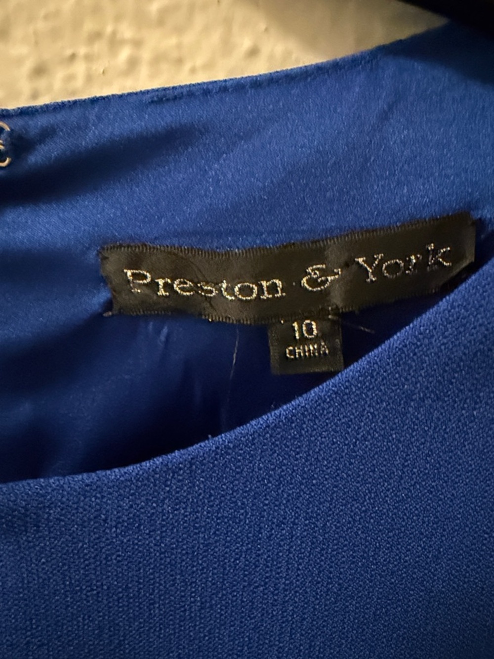 Preston & York Cobalt Blue Short-Sleeve Midi Sheath Dress - Picture 3 of 6